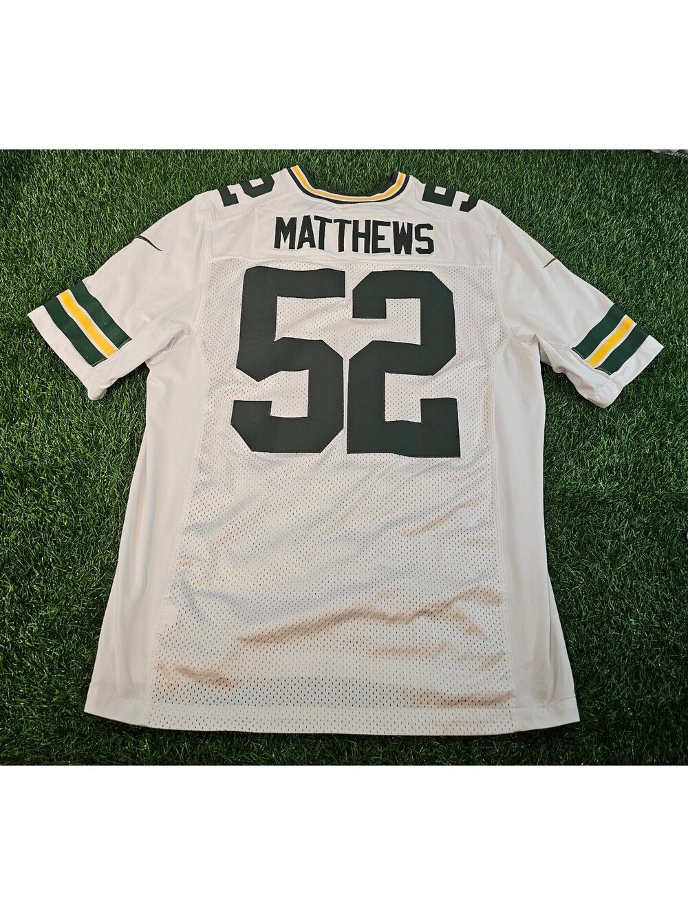 Authentic Nike NFL Green Bay Packers #52 Matthews White Football Jersey